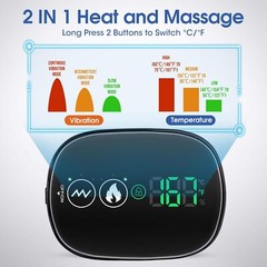 Electric Heated Shoulder Massager With Vibration Massage Brace Joint Pain Relief