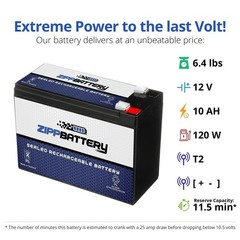 12V 10AH Sealed Lead Acid Battery 10PK