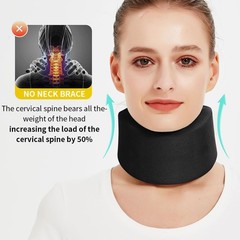 Adjustable Neck Brace Support Wrap Soft Foam Cervical Collar Neck Pain Relief