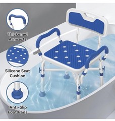 Loyoda FSA/HSA Eligible Shower Chair for Inside Shower with Reinforced Crossing.