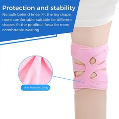 Knee Brace for Women Men-Knee One Size, Pink, Adjustable Support
