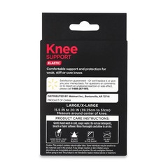 (3 Pack) Knee Compression Support Brace, Unisex Large / Extra Large