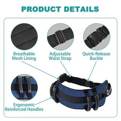 irtme Gait Belt Transfer Belt for Seniors, Gate Belt for Elderly Lift Belts