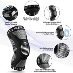 NEENCA Professional Knee Brace for Pain Relief, Medical Knee Support with Pat…