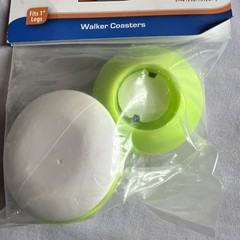 HealthSmart Walker Coasters/Glides/Caps set of 2 fits 1″ legs New in Package