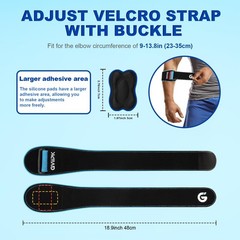 Adjustable Tennis Elbow Brace & Golfers Elbow Support Strap for Tendonitis Relie