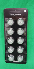Widex Elan Double Dome Ear Tip Size L LOT OF 8 PKGS OF 10 DATED 2014