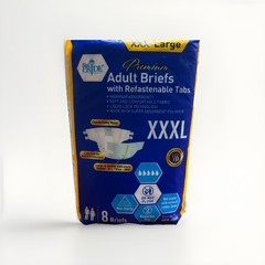(2) Maximum Absorbency Adult Briefs with Refastenable Tabs 8 Ct. Size XXX-Large