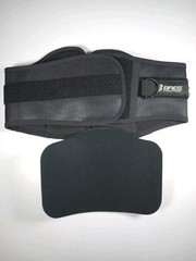 Breg Basic Lumbar Support Back Brace Belt with Removable Foam Pad Black Medium