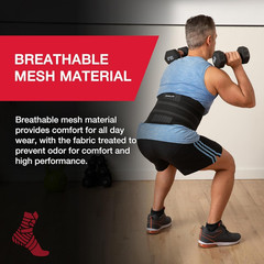 Adjustable Back Brace with Lumbar Support for Men Women Upper Lower Back Black