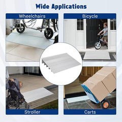 GRAVEE Adjustable Aluminum Threshold Ramp 1/2/3/4/5″ Rise Door Ramp