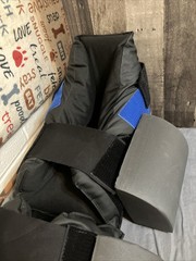 Drop foot boot, also known as an ankle-foot orthosis (AFO).