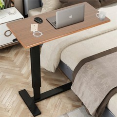 Adjustable Overbed Table Hospital Bed Table Laptop Desk Wheels Food Tray Stand