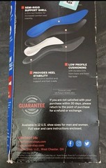 Powerstep Original Full Length Orthotic Insoles Men’s 3-3.5 Women’s 5-5.5 ASM