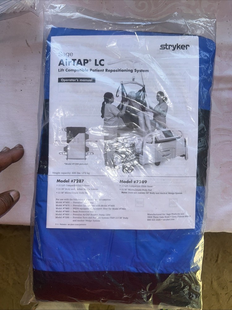 STRYKER SAGE AIRTAP LC LIFT COMPATIBLE PATIENT REPOSITIONING SYSTEM 7287