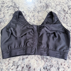 Marena Recovery Compression Bra Front Closure Black Nylon/Elastane 40 D/E