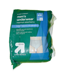 Up & Up Mens Underwear Diaper Small Medium 28-40 20 Count