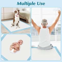 Leakproof and Quick Drying 36″ x 36″ Disposable Underpads – 50 Count Value Pack