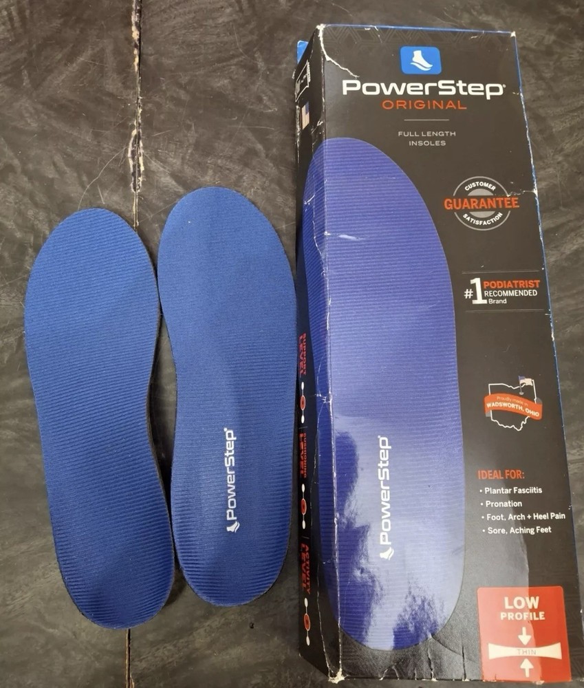 Powerstep Original Full Length Orthotic Insoles Men’s 3-3.5 Women’s 5-5.5 ASM