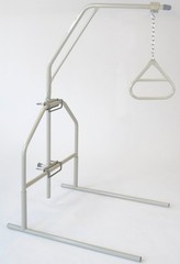 Invacare Bariatric Trapeze Bar, Triangle & Floor Stand 250lb Limit #7740P #7714P