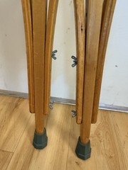 Vintage Adjustable Wooden Crutches