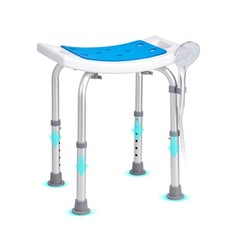 Shower Chair Bath Stool Seat Padded Height Adjustable Bathtub Shower Seat 350lb