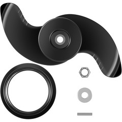 Bonbo MKP-38 Weedless Wedge 2 Propeller Fits for Minn Kota 4-1/2″ BLACK