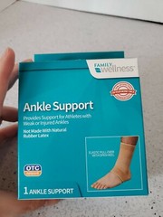 Family Wellness Ankle Support not made with natural rubber latex 1 Ancle Support