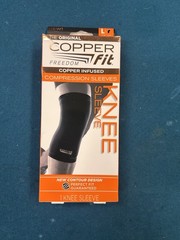 Copper Fit Freedom Copper Infused Knee Compression Sleeve Size L 14″- 16″ Unisex