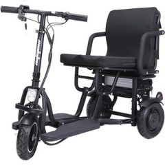 MotoTec Folding Mobility Electric Trike 48v 700w Motors Lithium – Black