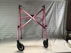 Stander 4300-RR EZ Fold-N-Go Walker Folding Rollator Regal Rose Pink