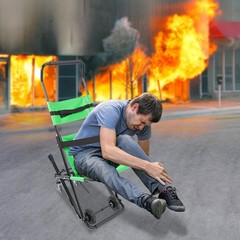 Manual Portable Transport Stair Chair Foldable Emergency Stair Chair with Wheels