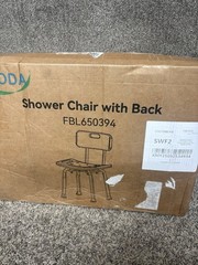 LOYODA ADJUSTABLE SHOWER CHAIR BATH STOOL W/ BACK 400 LB CAPACITY NEW