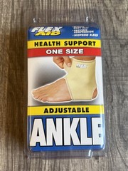 Flex Aid Adjustable Ankle Support Brace One Size Neoprene Blend New Sealed