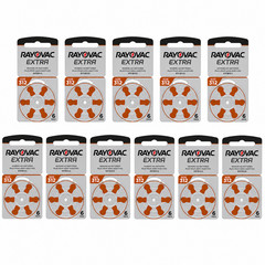 66x Rayovac Extra 312 PR41 Hearing Aid Batteries 312AU-6XEMF 1.45V Zink Air