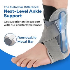 Ankle Brace Support Drop Foot Stabilizer Pain Relief Guard Compression Sprain US