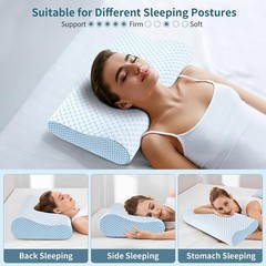 Cervical Pillow for Neck Pain Relief – Ergonomic Memory Foam Pillow