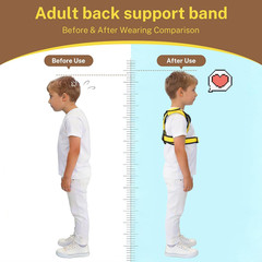 Kids Posture Corrector Back Brace Boys Girls Breathable Adjustable Support M