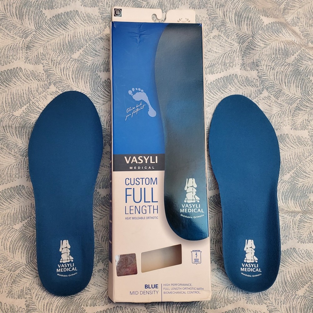 VASYLI Orthotic Insoles X-SMALL Men 3.5 – 5 / Women 4.5 – 6 Or Youth Full Length