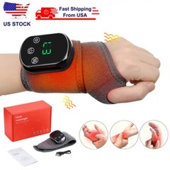 Cordless Hand Wrist Massager Pain Relief with 5 Heat Levels & 3 Vibration Modes