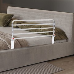 Foldable Portable Safety Bed Guard Stainless Steel Bed Railing for Seniors 90cm