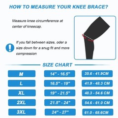 Nvorliy Plus Size Hinged Knee Brace Dual Strap Patellar Stabilization -MEDIUM