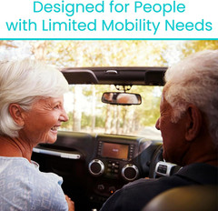 Vive Car Handle Assist for Elderly – Scratch Proof Latch – Auto Grab Bar Cane Su