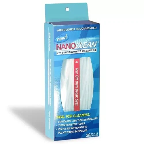 NanoClean All-in-1 Hearing Aid Cleaning Kit – 1 Pack of 20 Ready-to-Use Strands