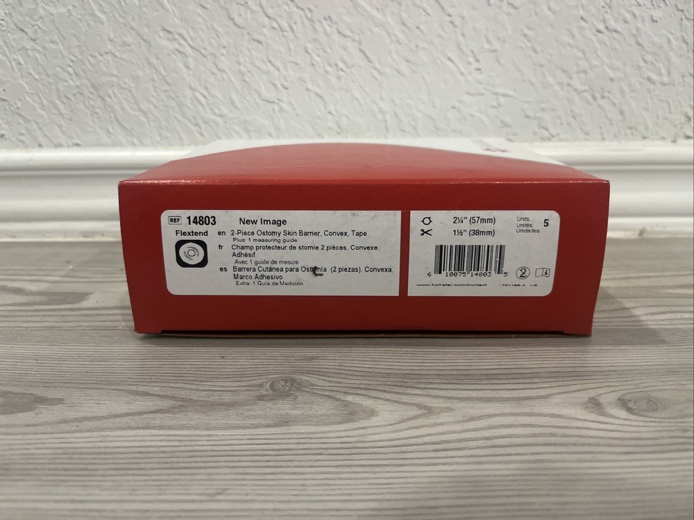 5 Hollister 14803 New Image Skin Barrier, Convex, Tape 2 1/4“ (57mm) Exp 2028