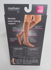 Medi Mediven Plus Calf High Compression, Close Toe, 20-30mm Hg, (Size: IV) Beige