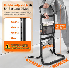 DePango Aluminum Alloy Stand Assist Mobility Aid For Elderly, Handicap – NIB