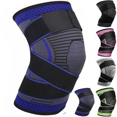 Dark Blue Compression Knee Brace for Meniscus Injury – X-Large Anti-Slip Design