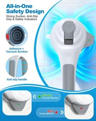 Grab Bars for Shower, 16.7″ Shower Grab Bars for Seniors, Heavy Duty Suction Cup