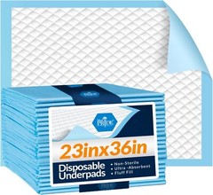 MED PRIDE Disposable Underpads 23“ X 36“ Incontinence Pads, Chux, Bed Covers,